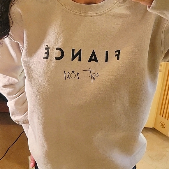 FIANCÉ est. 2021 Beige Sweatshirt, S - Picture 14 of 16
